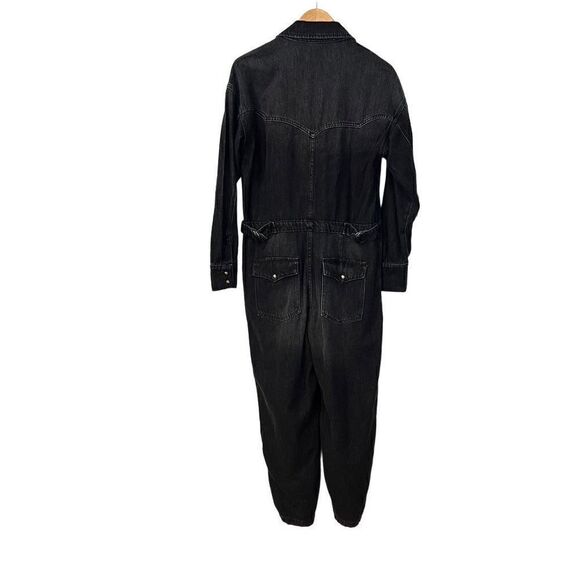 NWT FREE PEOPLE WE THE FREE Townes Coveralls Jumpsuit Size Small Denim Jean - Picture 4 of 8